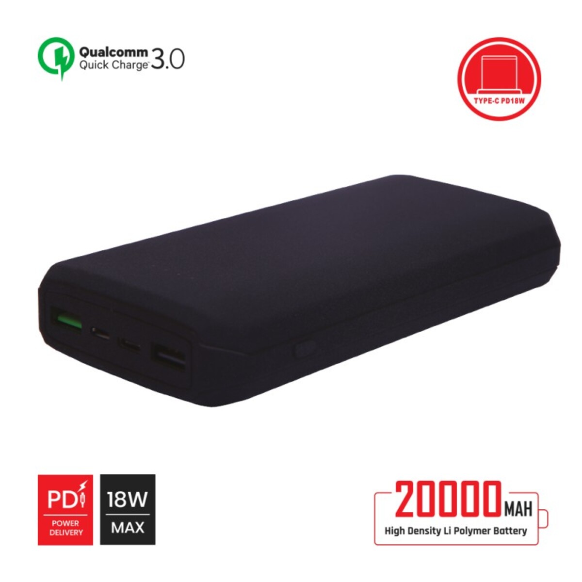 Trands Power Bank QC 30 With PD 20000mAh PB1316