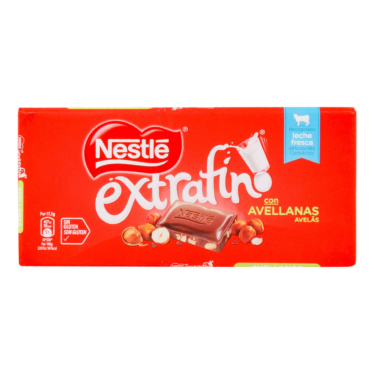 Nestle Extrafino Milk Chocolate with Hazelnuts 123 g