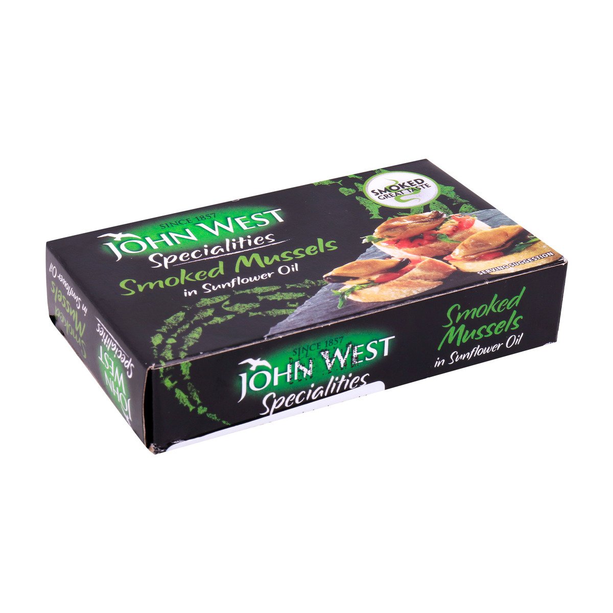 John West Smoked Mussels In Sunflower Oil 85 g