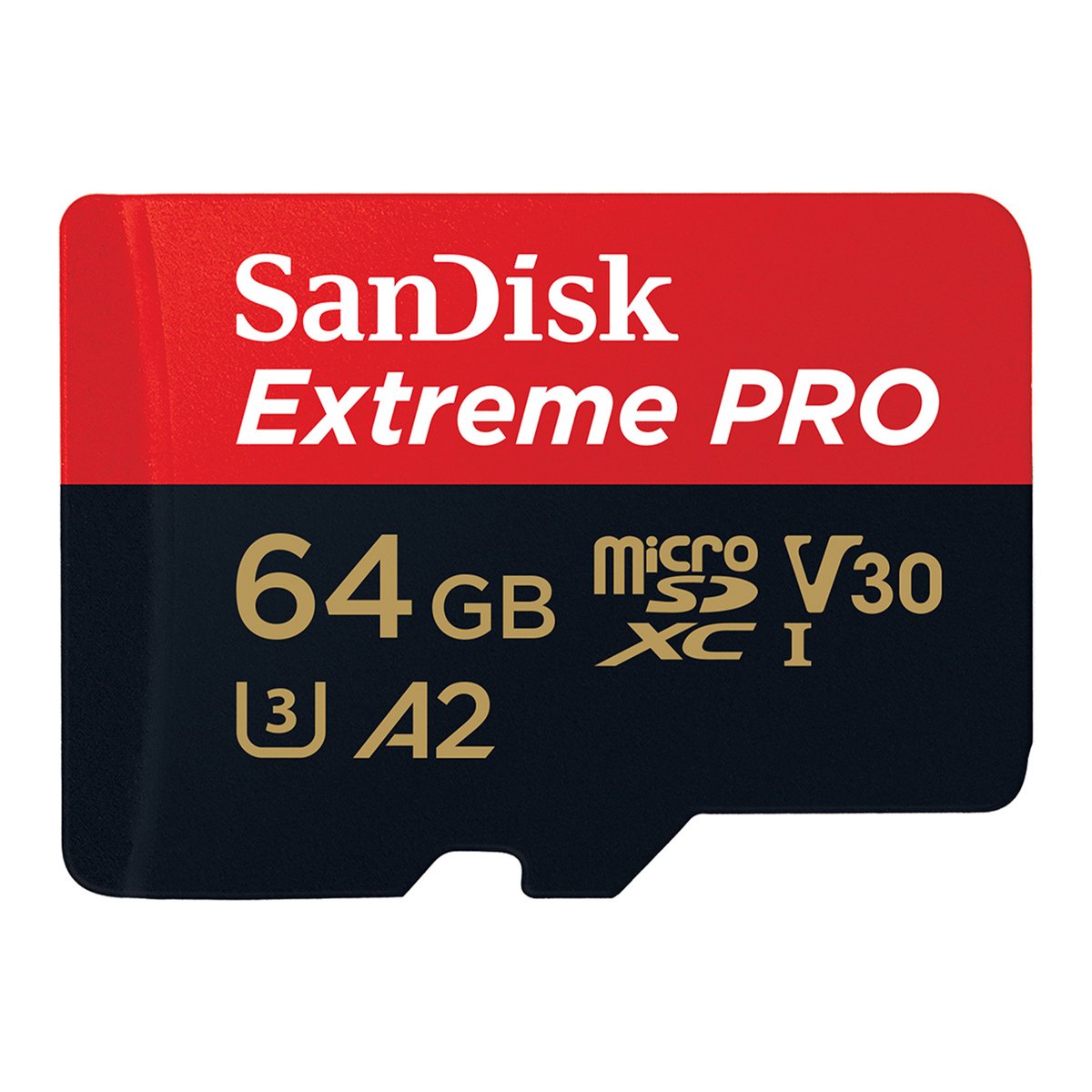 Extreme Pro microSDXC 64GB + SD Adapter + Rescue Pro Deluxe 170MB/s A2 C10 V30 UHS-I U3