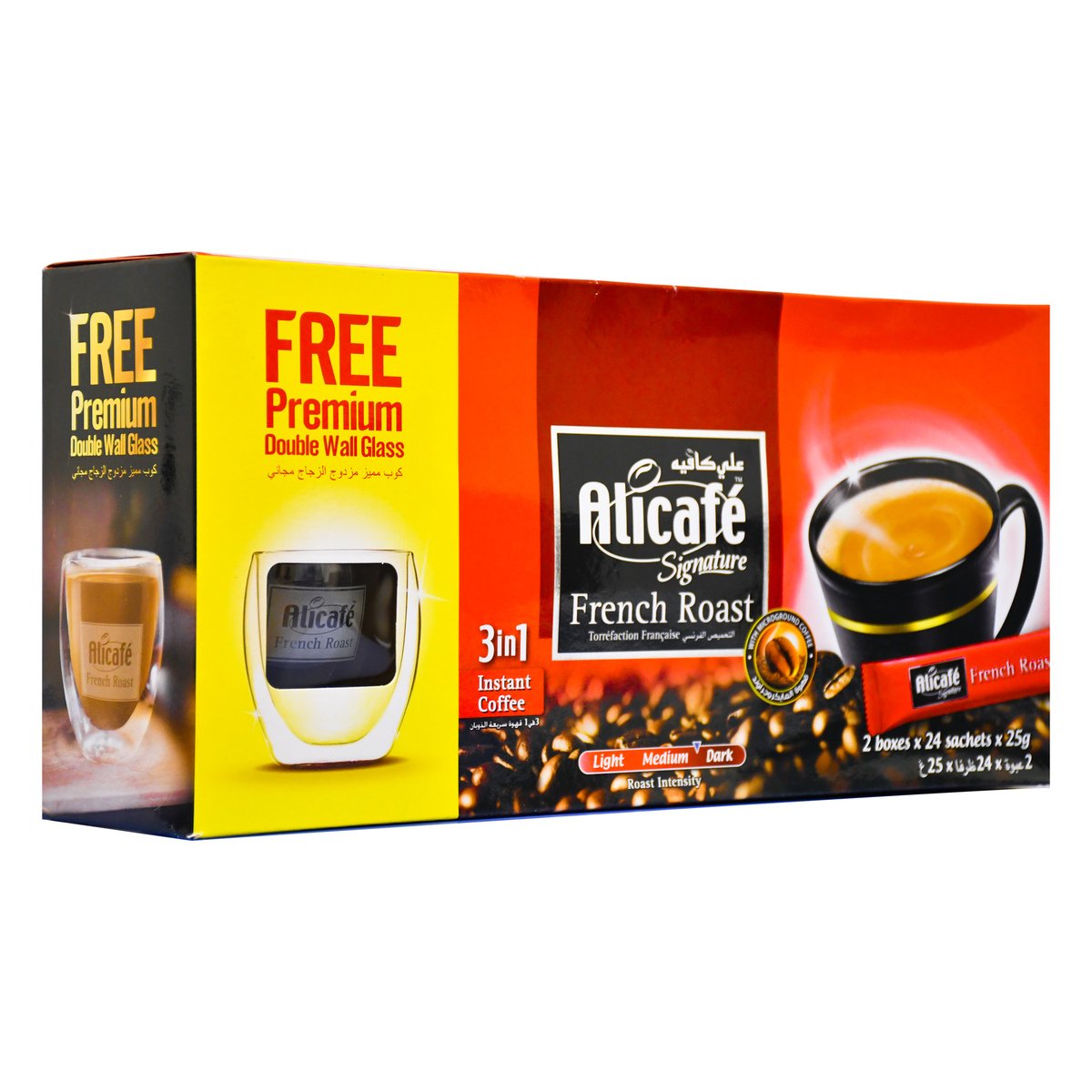 Alicafe Signature 3in1 French Roast Instant Coffee 48 x 25 g + Offer