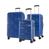 American Tourister Bricklane 4 Wheel Hard Trolley 3Pc Blue