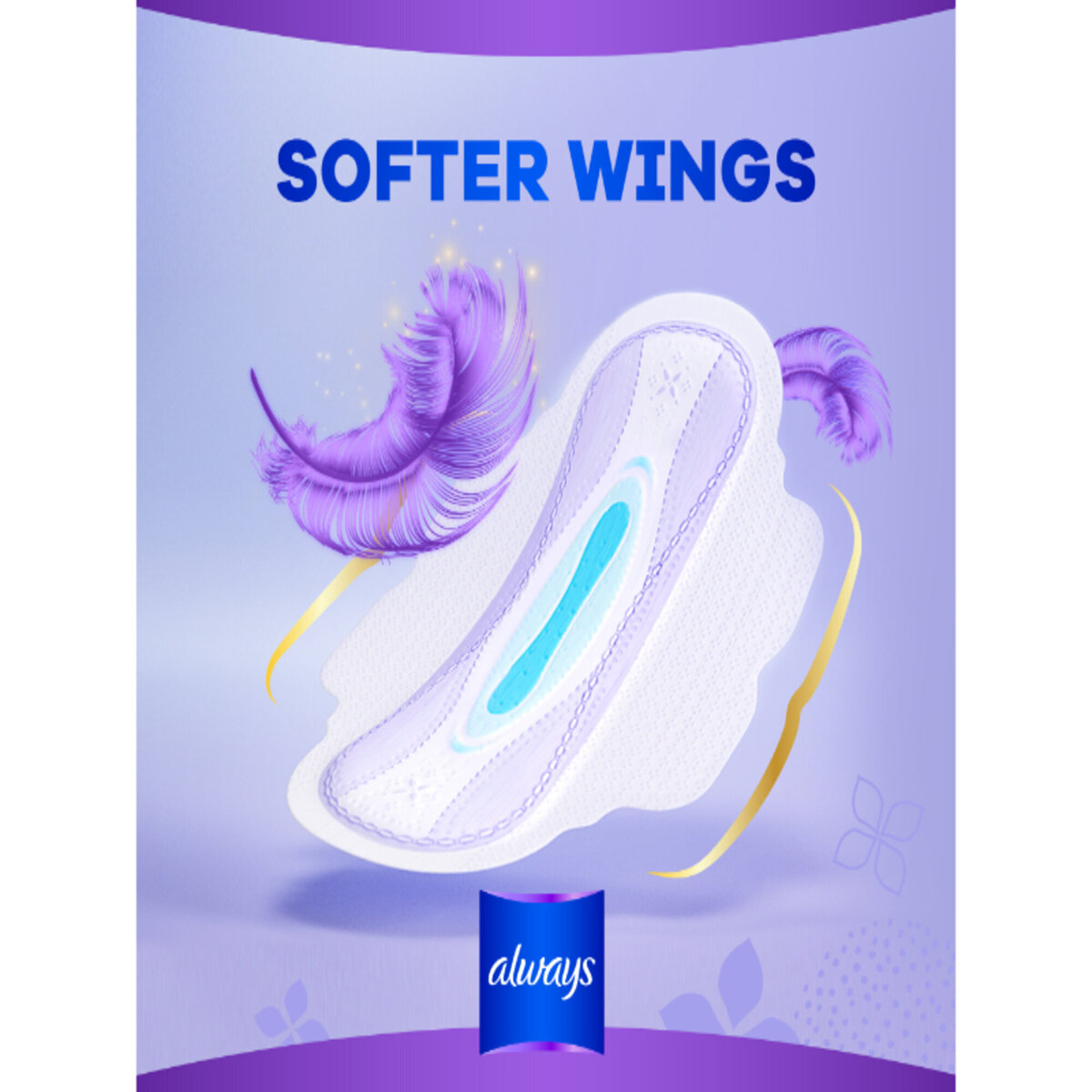 Always All In One Ultra Thin Night Sanitary Pads With Wings 12pcs