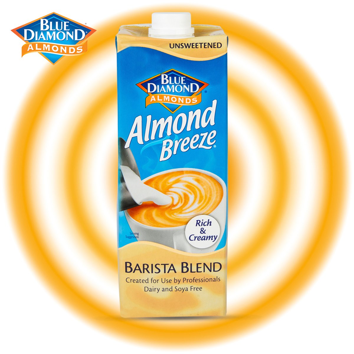 Blue Diamond Almond Breeze Barista Blend Unsweetened, 1 Litre