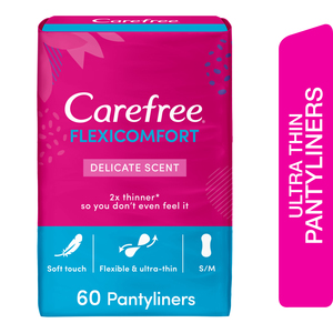 Carefree Panty Liners FlexiComfort Delicate Scent 60pcs