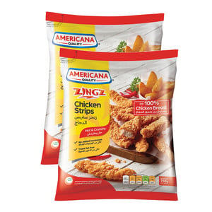 Americana Zing Hot And Crunchy Chicken Strips 2 x 750 g