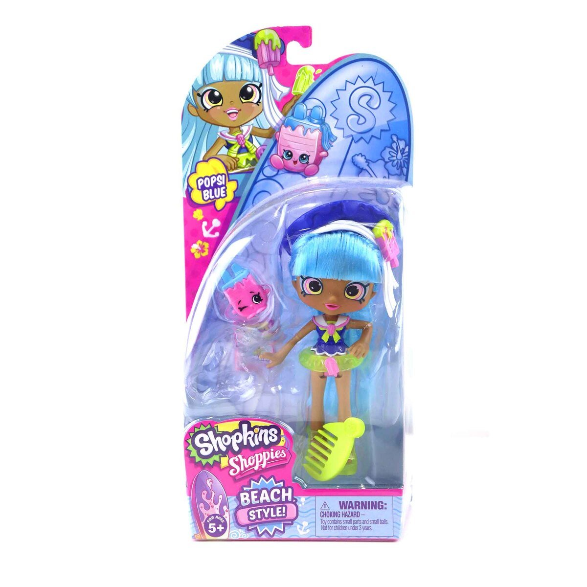 Shopkins Shoppies Beach Style Popsi Blue 57252