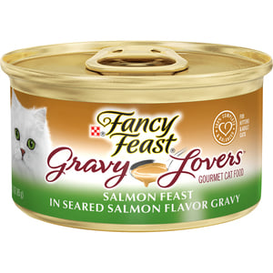 Purina Fancy Feast Gravy Lovers Salmon Feast In Seared Salmon Flavor Gravy Cat Food 85 g
