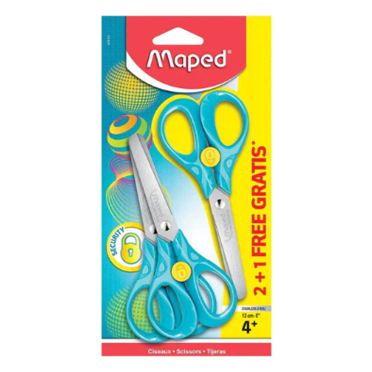 Maped Scissors 13cm 3pcs MD-473113 Online at Best Price