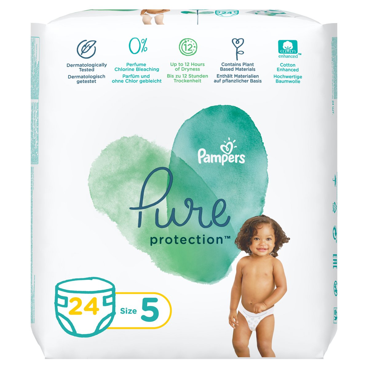 Pampers Pure Protection Diapers Size 1 50pcs Online at Best Price, Baby  Nappies