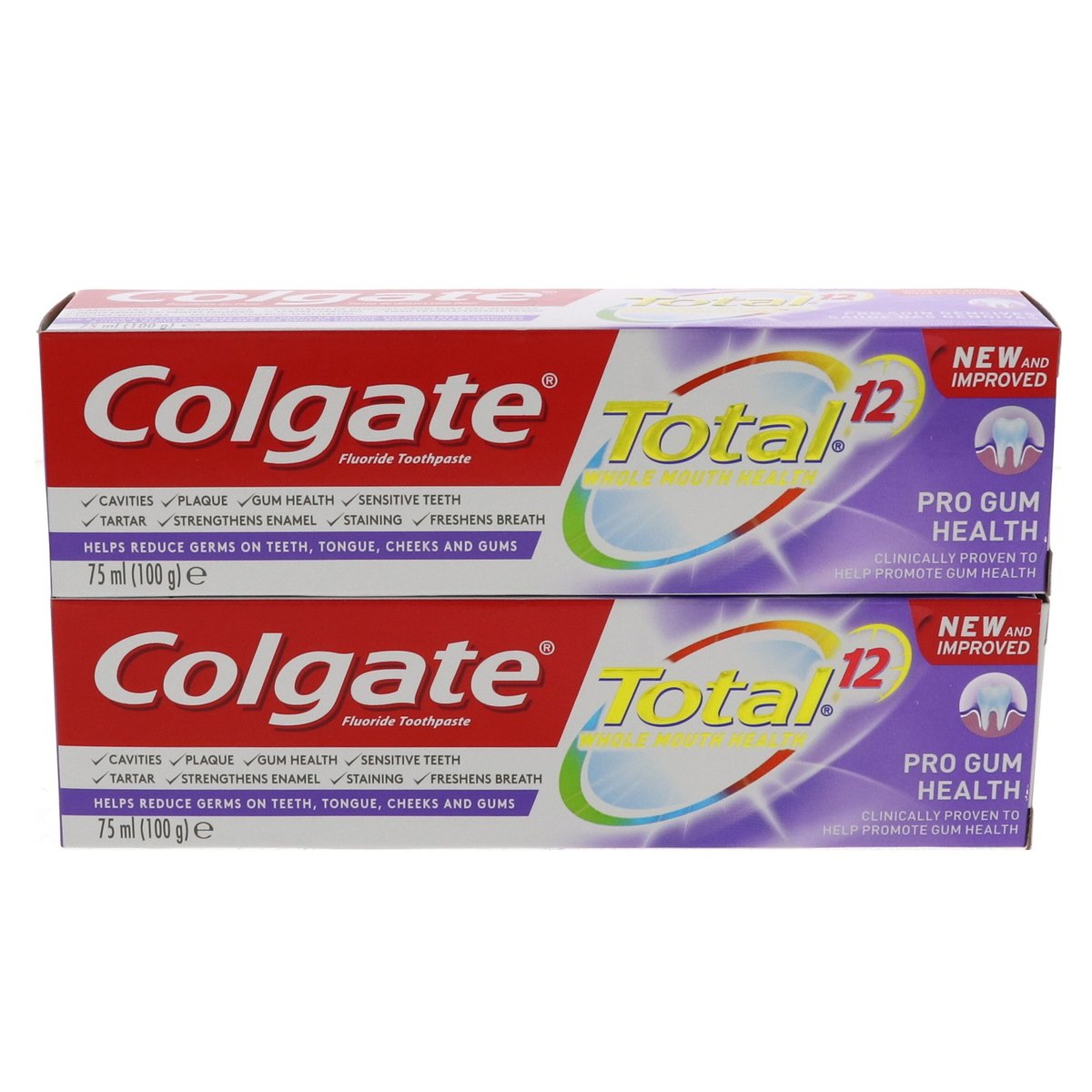 Colgate Total 12 Pro Gum Health Toothpaste 2 x 75 ml