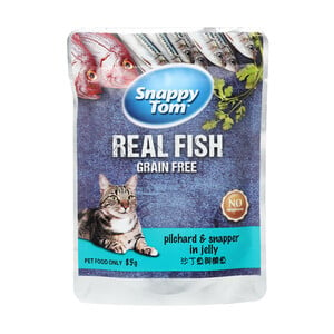 Snappy Tom Catfood Pilchard & Snapper In Jelly 85 g