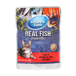 Snappy Tom Catfood Tuna & Shrimp In Jelly 85 g