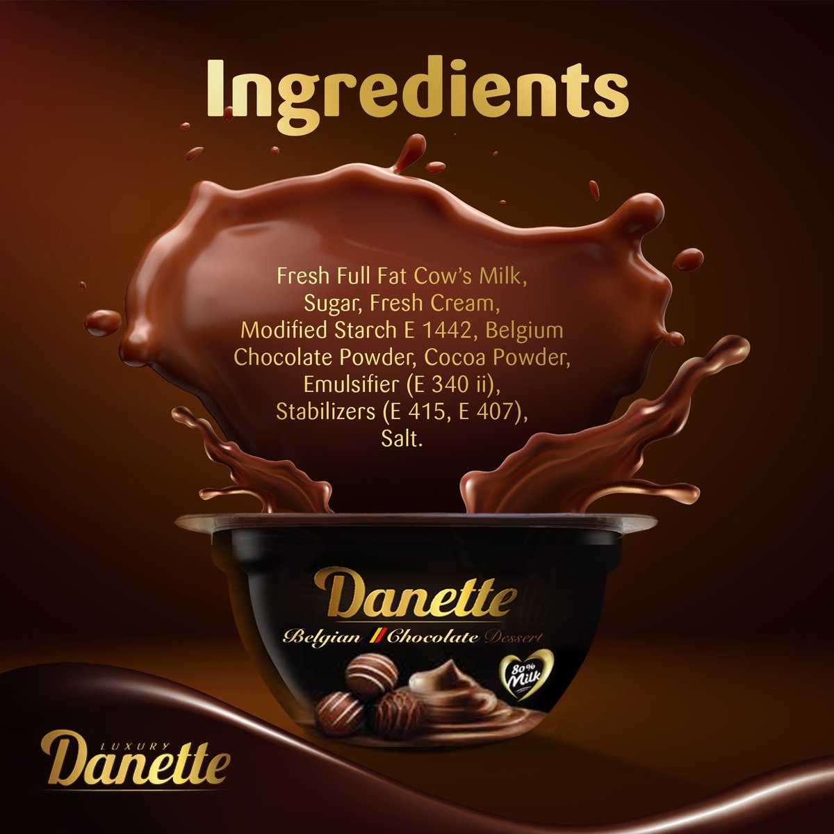 Danette Dessert Belgian Chocolate Flavour 120 g