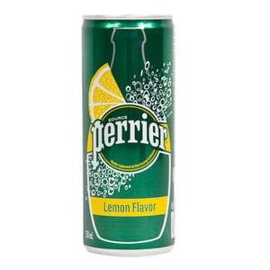 Perrier Lemon Flavor Carbonated Mineral Water 250 ml