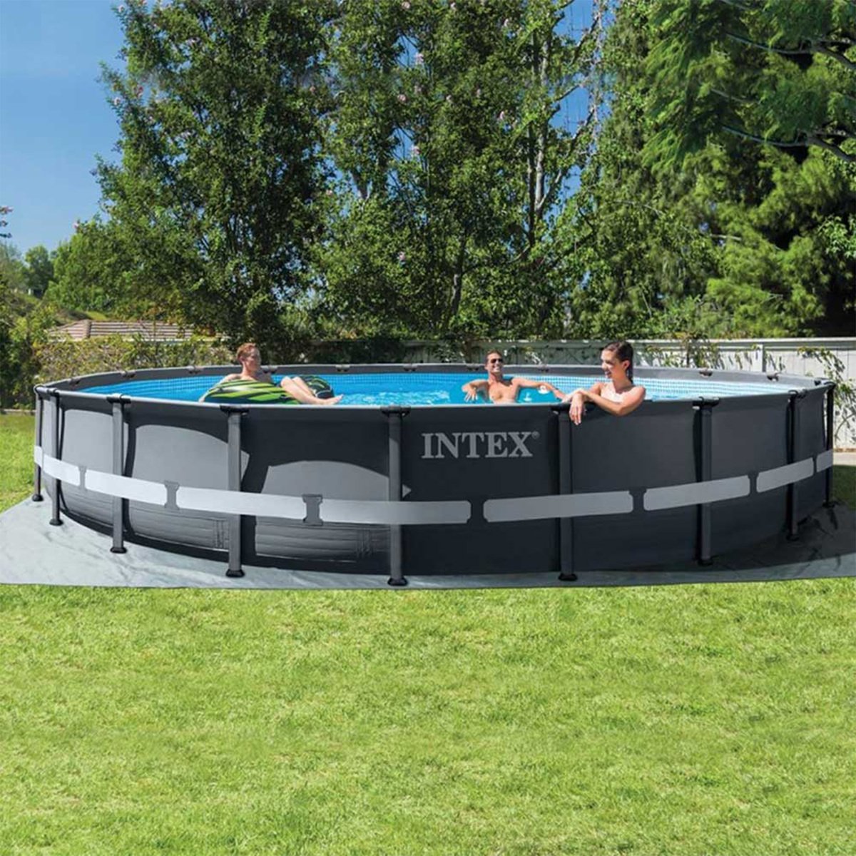 Intex Round Above Ground Pool With Ultra Xtr Frame 26334 20ft Online At Best Price Swimming