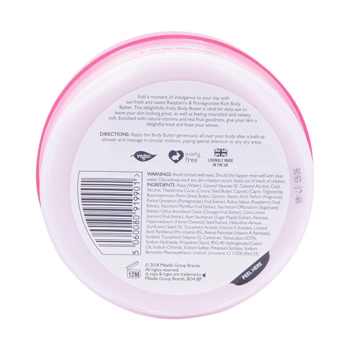 NSPA Rich Body Butter Raspberry & Pomegranate 200ml Online at Best ...