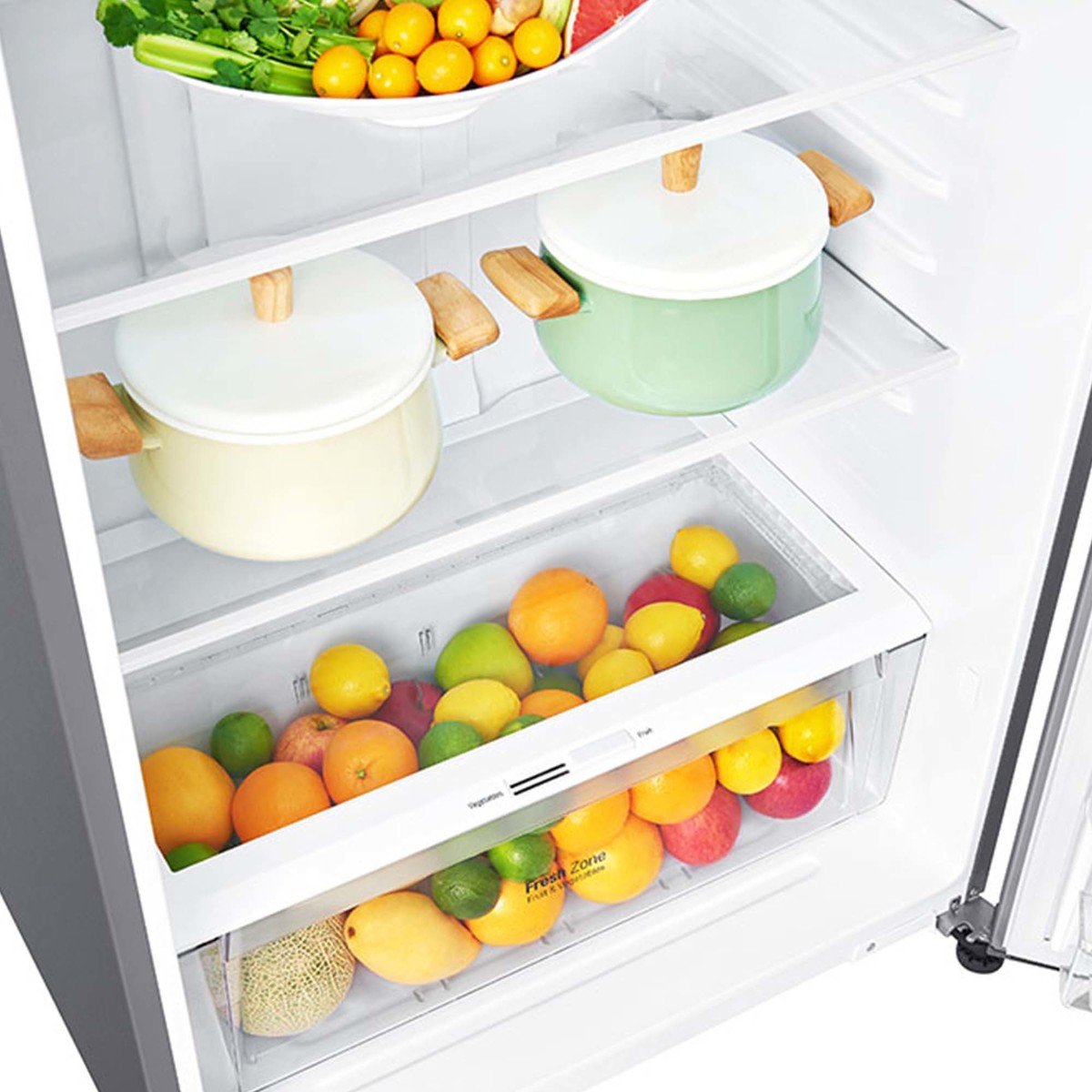 LG Double Door Refrigerator GN-C782HLCU 547Ltr, NatureFRESH™, LINEARCooling™, Multi Air Flow