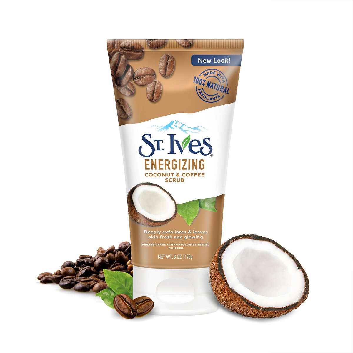 St. Ives Coconut & Coffee Energising Face Scrub 170 g