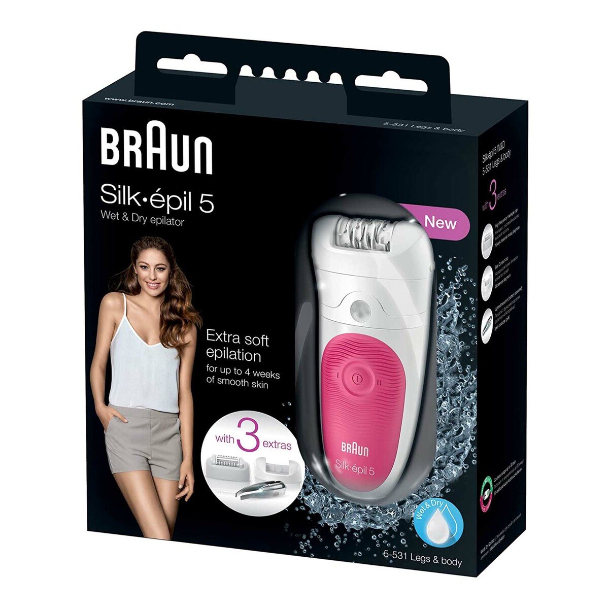 Braun Silk Epilators Wet&Dry SE5-513