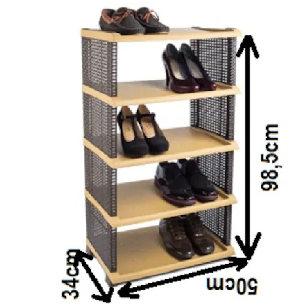 Alkan Rattan Shoe Rack MA127 Assorted Colors