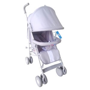 First Step Baby Buggy Stroller B-818 Light Grey