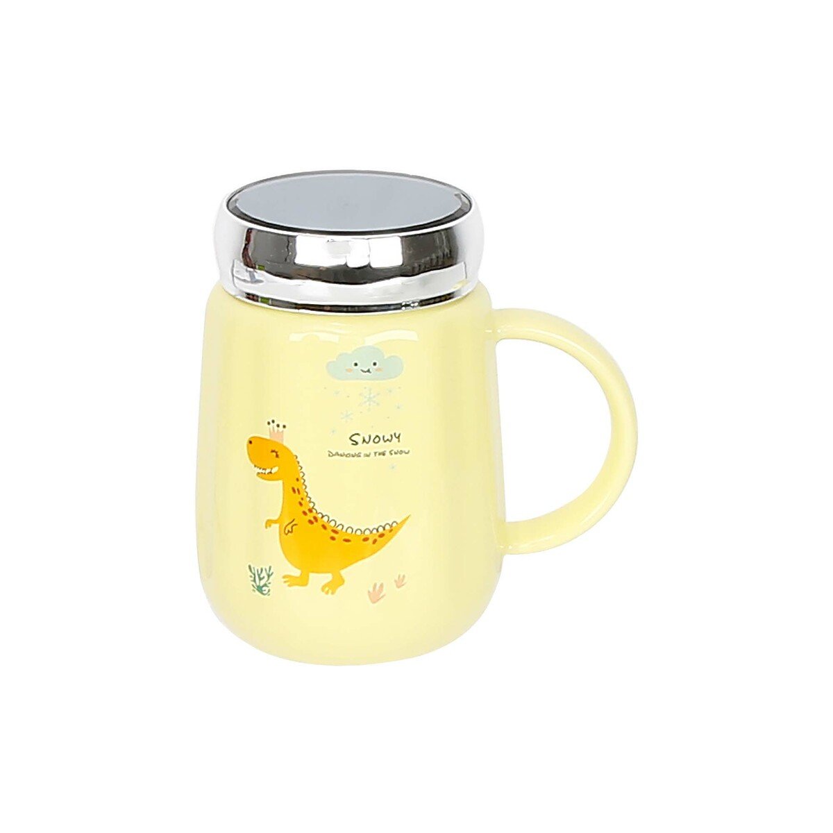 Mountain Ceramic Mug With Lid 550ml A319-1 Assorted Colors & Designs