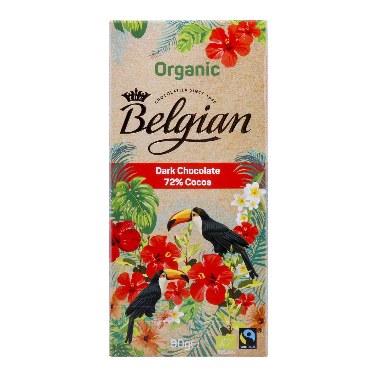 Belgian Organic 72% Cocoa Dark Chocolate 90 g