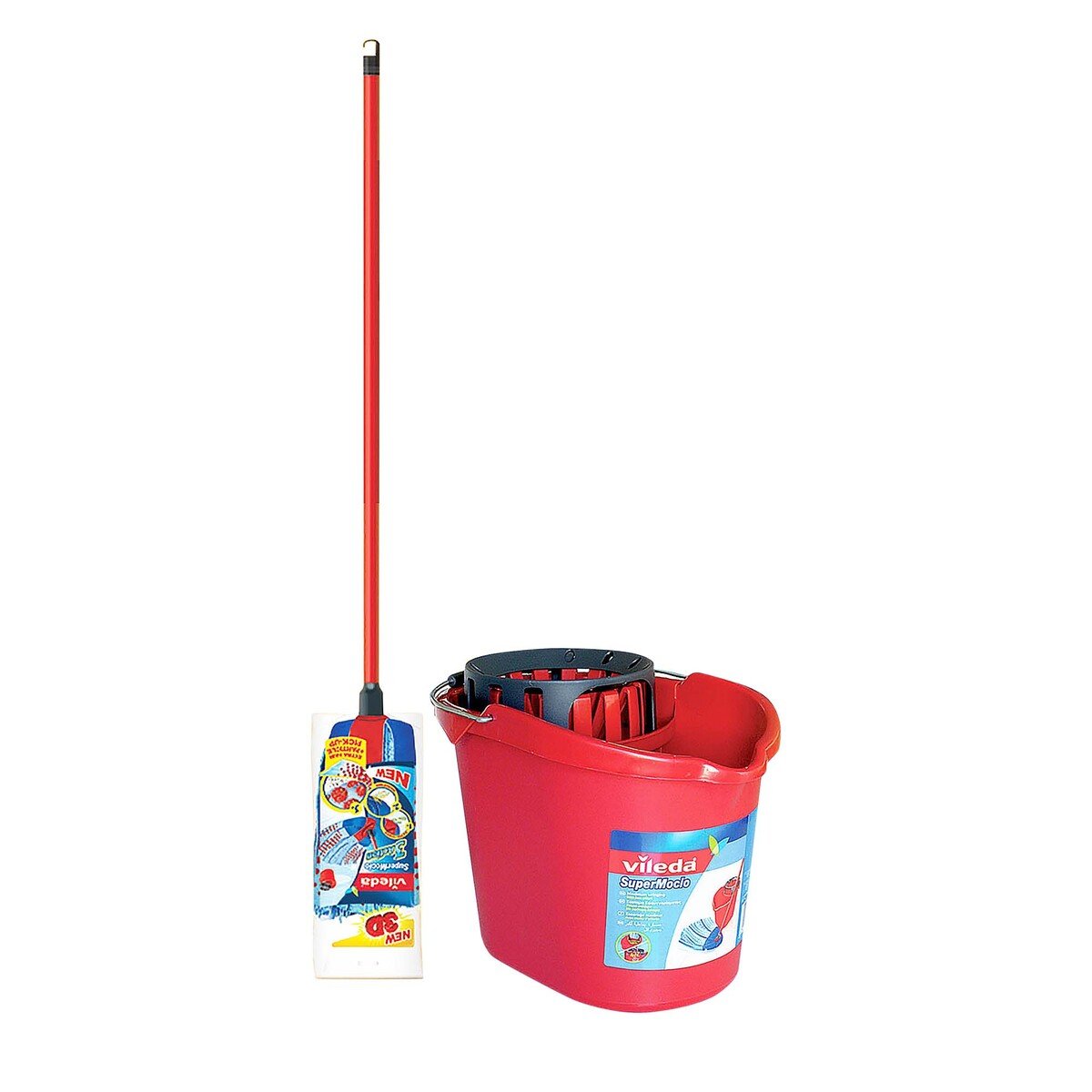 Vileda Bucket With Wringer + Mop 3Action