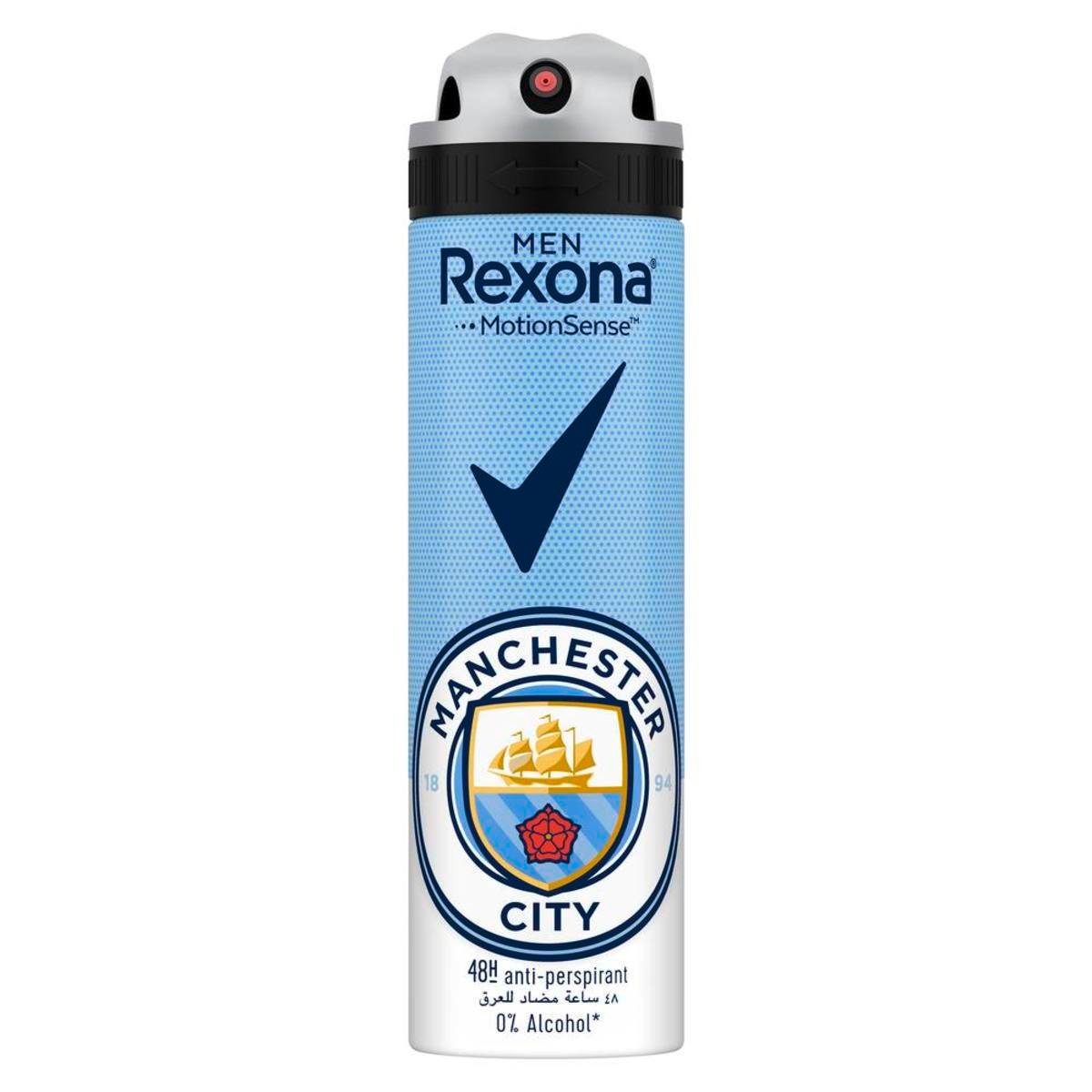 Rexona Men Deodorant Motion Sense Anti Perspirant Manchester City 150 ml