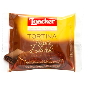 Loacker Gran Pasticceria Tortina Triple Dark 21 g