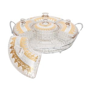 Home Glass Party Serving Set TG-0155-FGA 5's