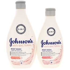 Johnson's Anti Bacterial Body Wash Almond Blossom 400 ml + 250 ml