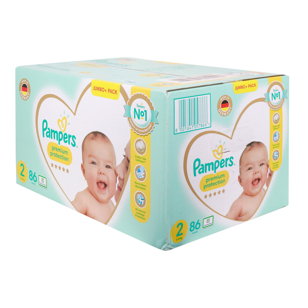 Pampers Premium Baby Diapers Size 2 3-8 kg Jumbo Pack 86 pcs