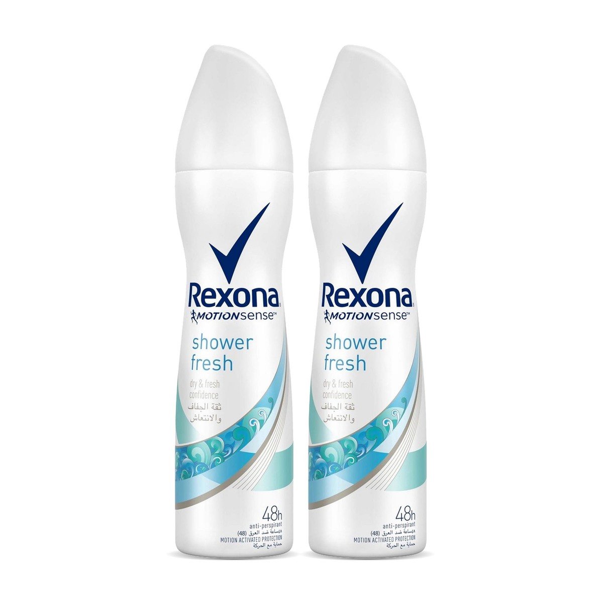Rexona Women Antiperspirant Deodorant Shower Fresh 2 x 150 ml