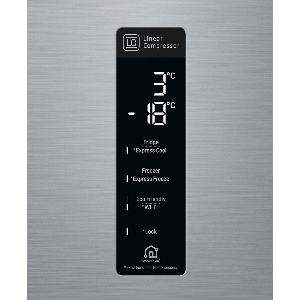 LG Bottom Freezer Refrigerator GR-F589BLCZ 446Ltr, Multi Air Flow, Moist Balance Crisper™, Smart Diagnosis™