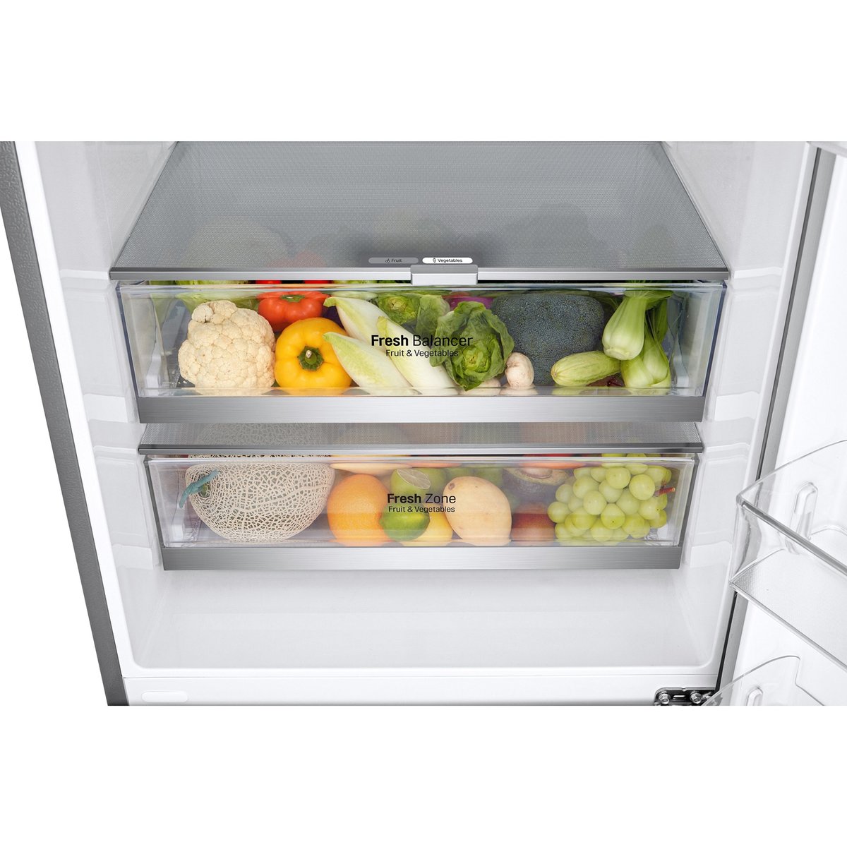 LG Bottom Freezer Refrigerator GR-F589BLCZ 446Ltr, Multi Air Flow, Moist Balance Crisper™, Smart Diagnosis™