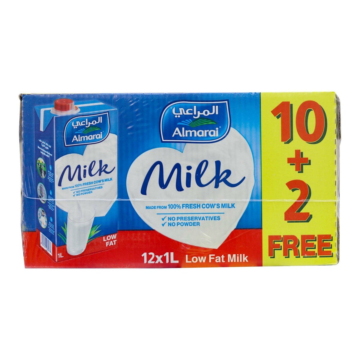 Almarai UHT Milk Low Fat 1Litre 10+2 Online at Best Price | UHT Milk