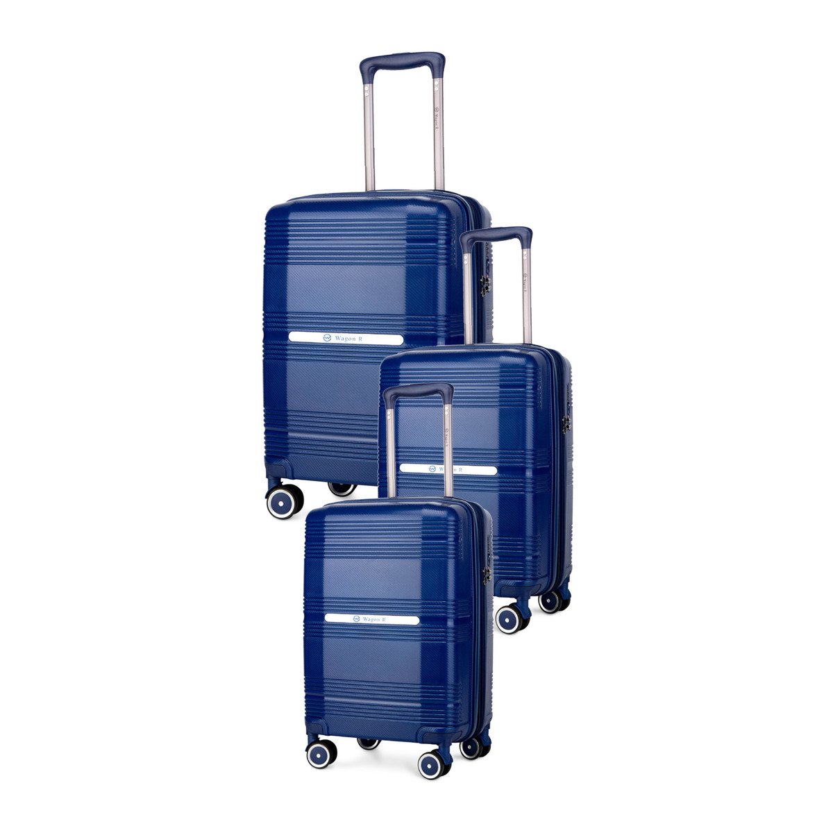 Wagon R 4Wheel Hard Trolley PP193004 3pcs Set (20"+24"+28") Assorted Color