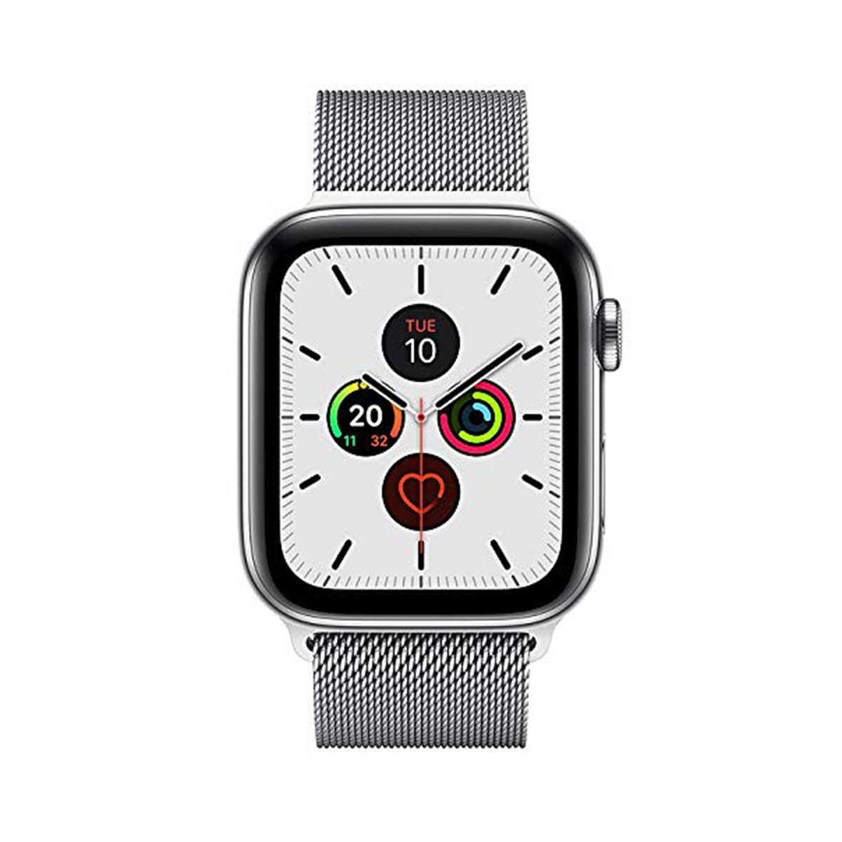 Apple Watch Series 5 GPS + Cellular MWWG2AE 44mm Stainless Steel Case with Stainless Steel Milanese Loop