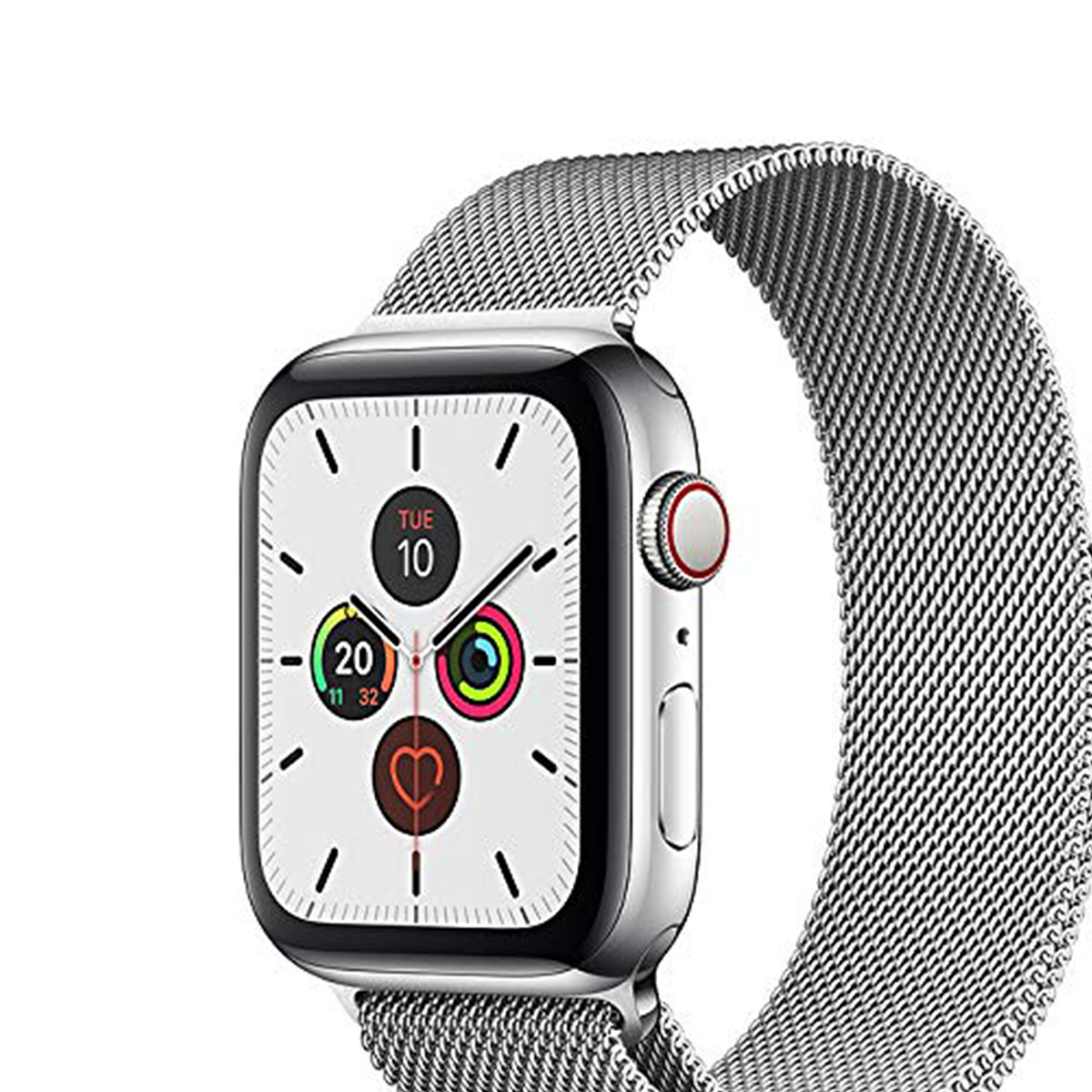 Apple Watch Series 5 GPS + Cellular MWWG2AE 44mm Stainless Steel Case with Stainless Steel Milanese Loop