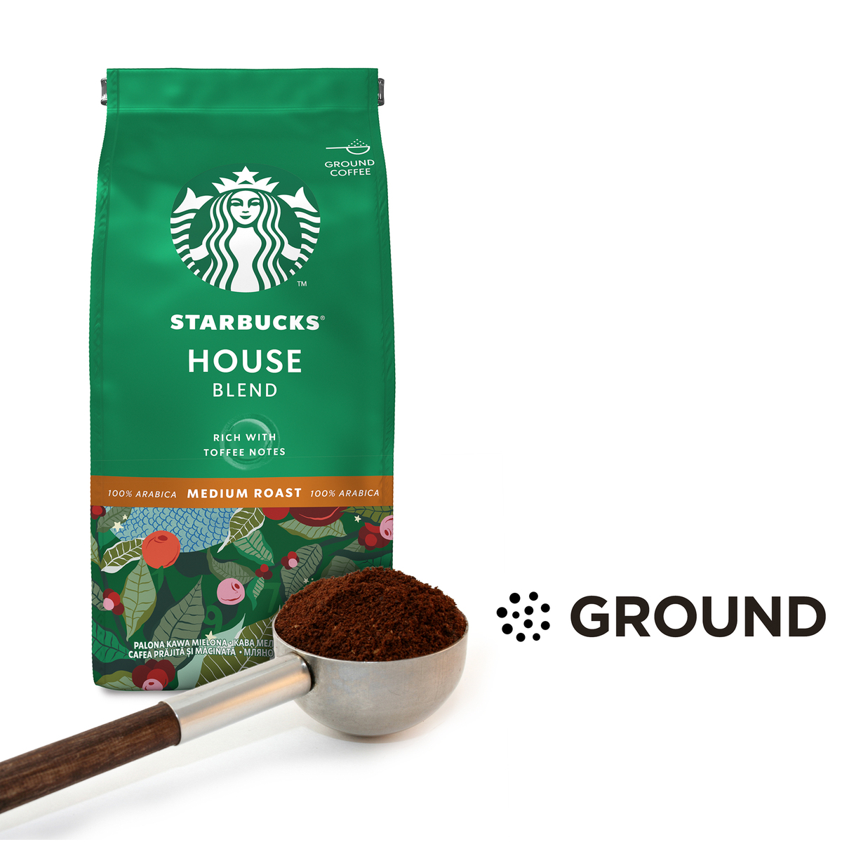 Starbucks House Blend Medium Roast Ground Coffee 200 g