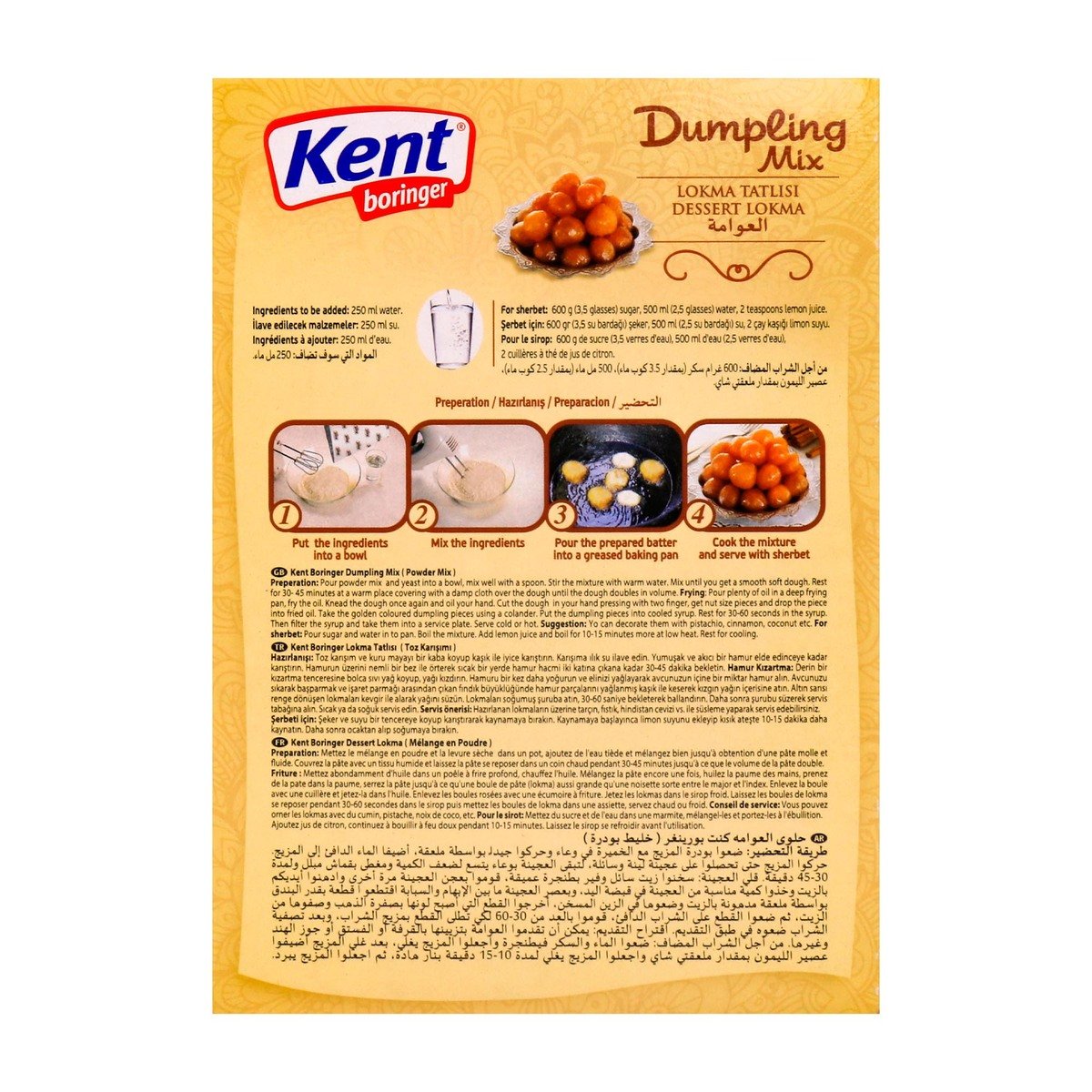 Kent Boringer Dumpling Mix 310g