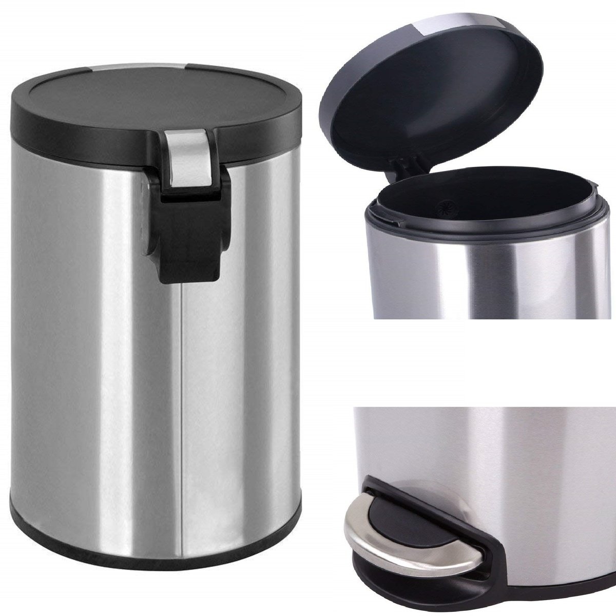 Eko Stainless Steel Step Bin ALEK12 12Ltr