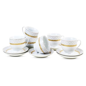 Pearl Noire Cup & Saucer DO19032S 12pcs