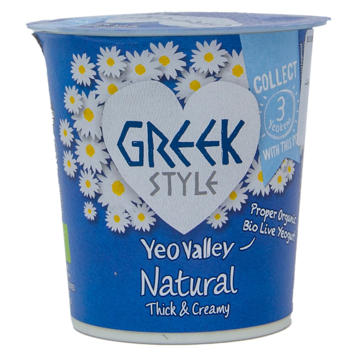 Yeo Valley Organic Greek Style Yogurt Natural Thick & Creamy 150 g