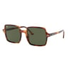 Ray-Ban Women Sunglass 0RB1973 Square Striped Havana