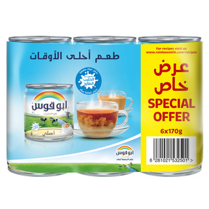 Rainbow Evaporated Fresh Milk Original 6 x 170 g