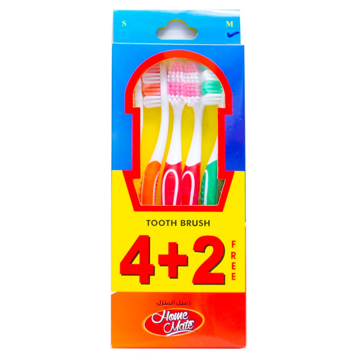 Home Mate Toothbrush Assorted 6 pcs