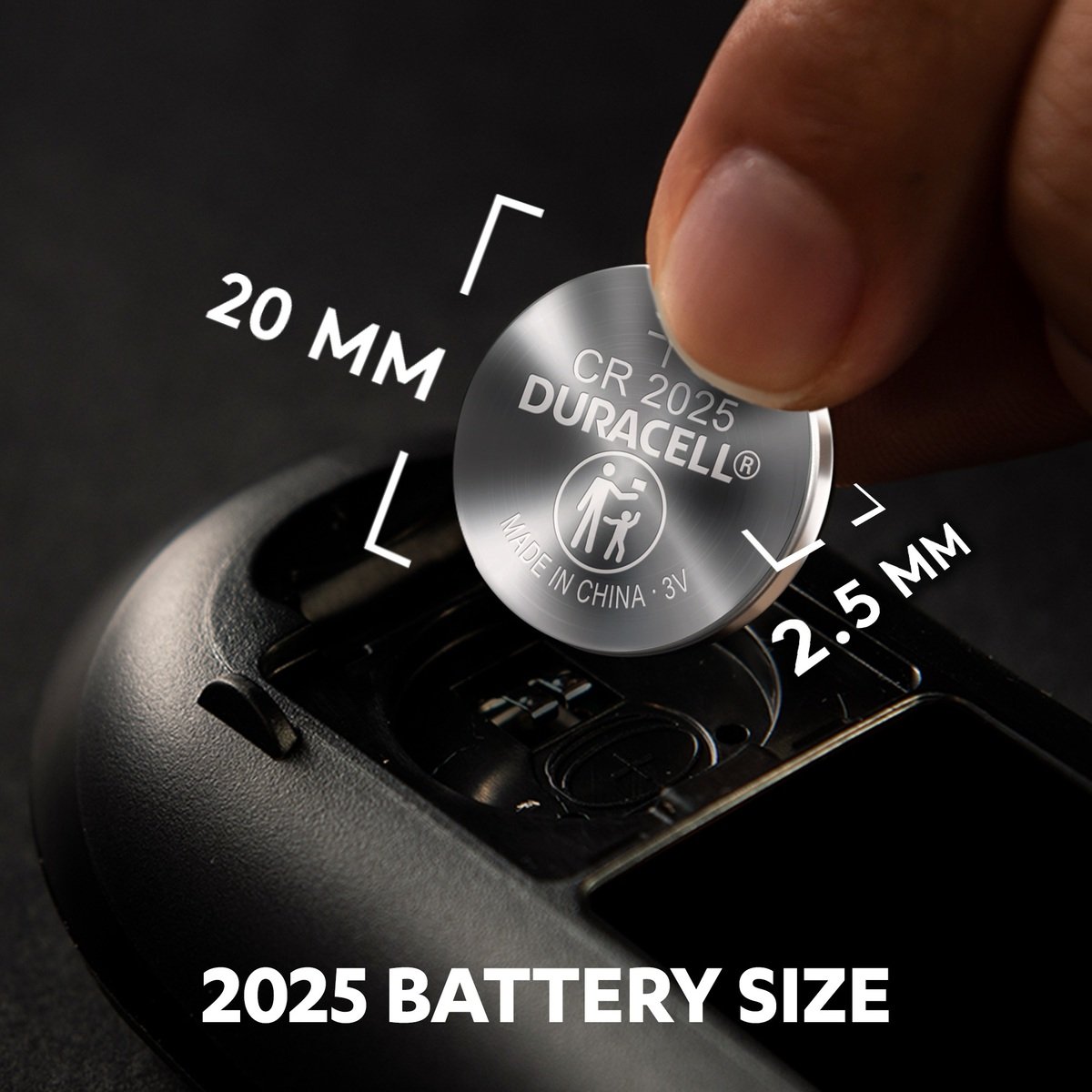 Duracell Specialty 2025 Lithium Coin Battery 3V, pack of 2 (DL2025/CR2025) suitable for use in keyfobs, scales, wearables and medical devices